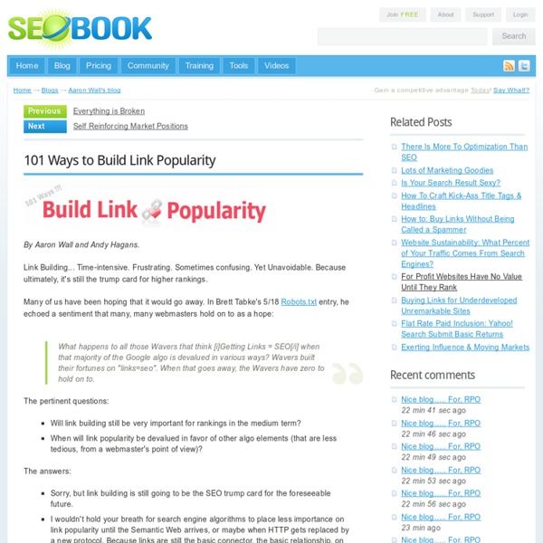 How to Build Links Fast: 101 Tips & Strategies