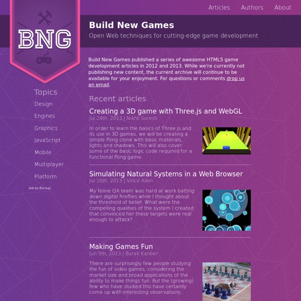 Build New Games