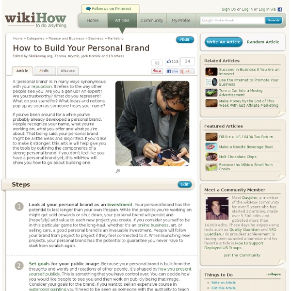 How to Build Your Personal Brand: Step-by-Step Instructions