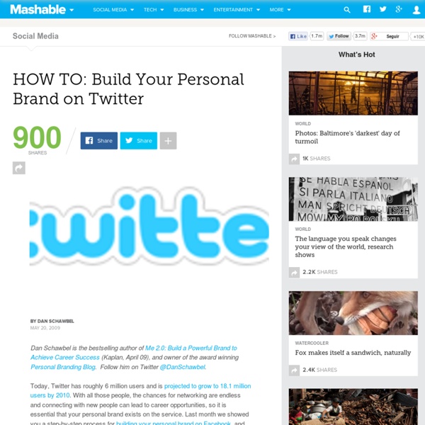 HOW TO: Build Your Personal Brand on Twitter