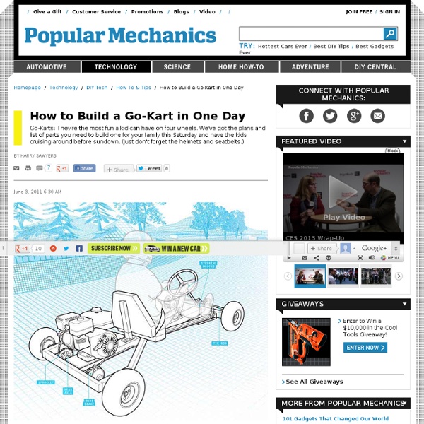 How to Build a Go Kart in One Day DIY Go Cart Plans