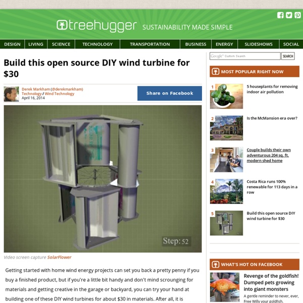 Build this open source DIY wind turbine for $30