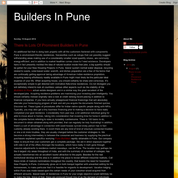 Top Builders In Pune