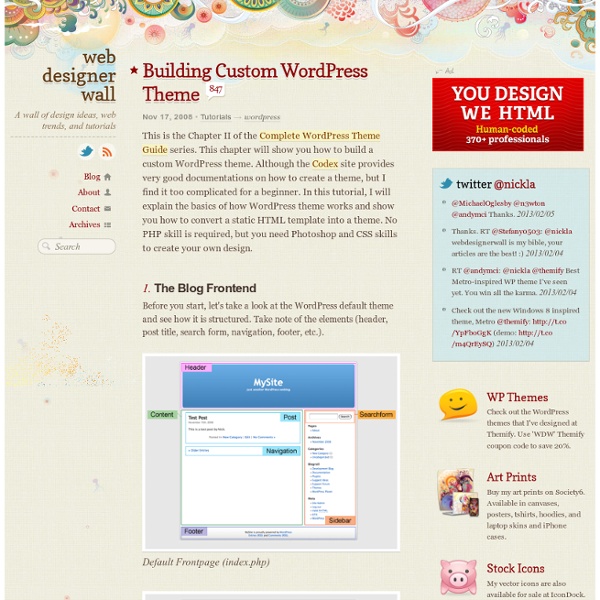 Building Custom WordPress Theme