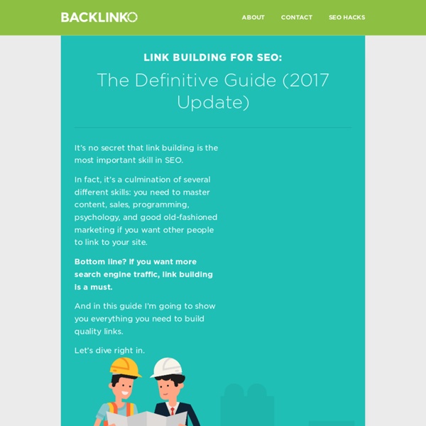 Link Building for SEO: The Definitive Guide