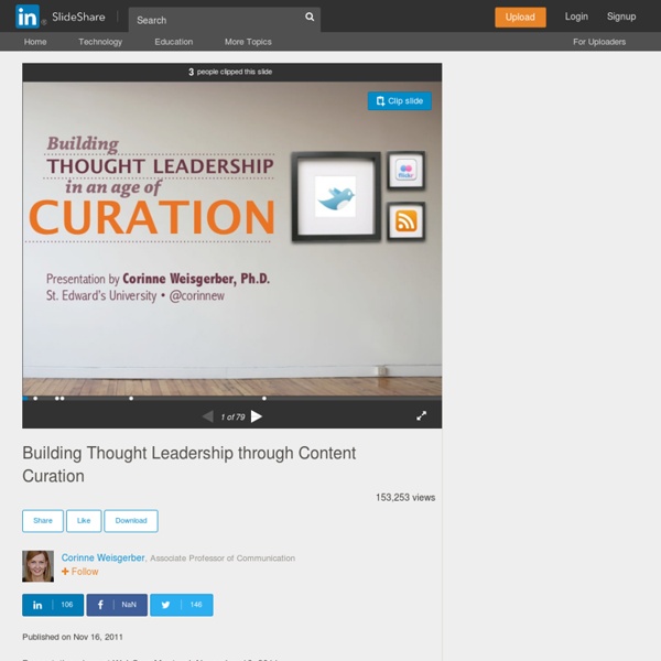 Building Thought Leadership through Content Curation