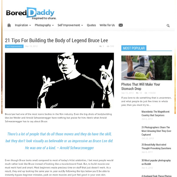 21 Tips For Building the Body of Legend Bruce Lee