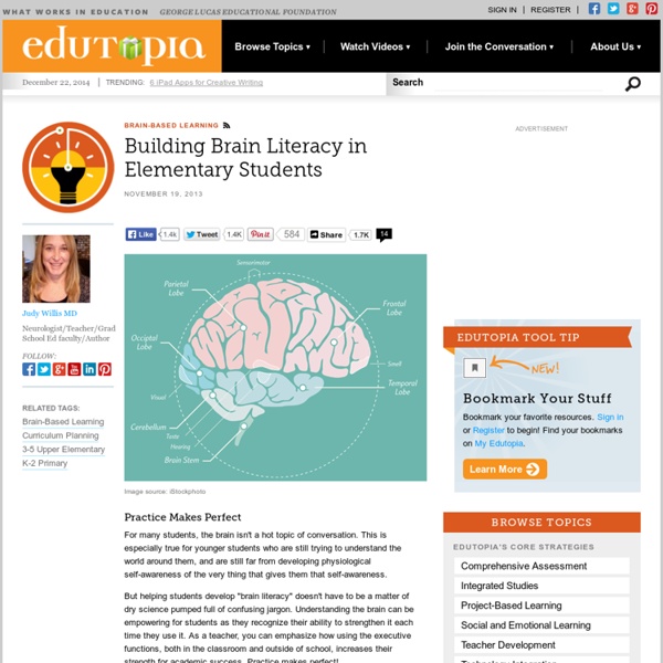 Building Brain Literacy in Elementary Students
