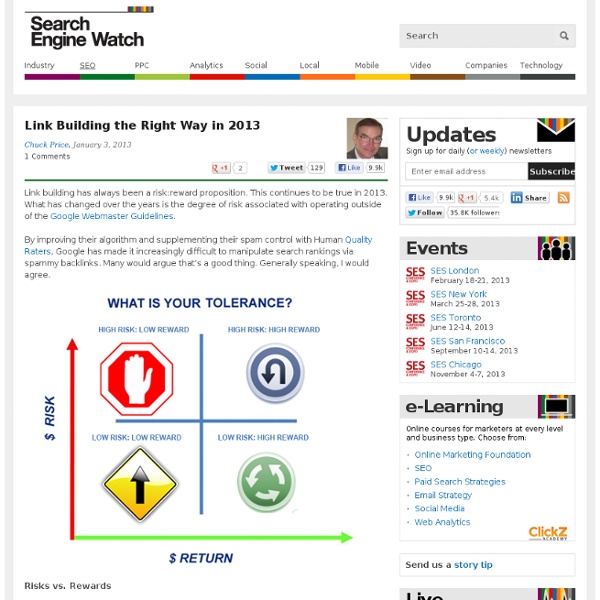 Link Building the Right Way in 2013