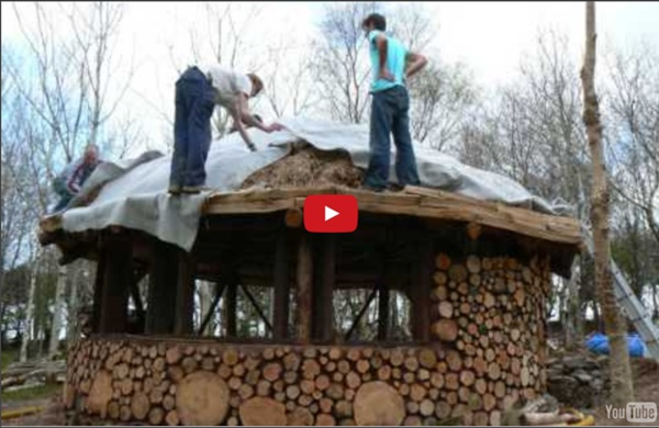 Building a Roundhouse with woodhenge and cobwood