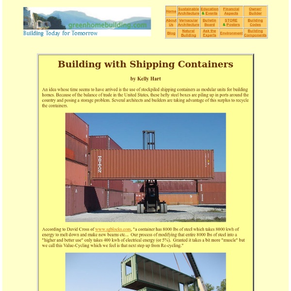 Building with Shipping Containers