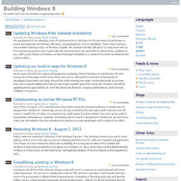 Building Windows 8