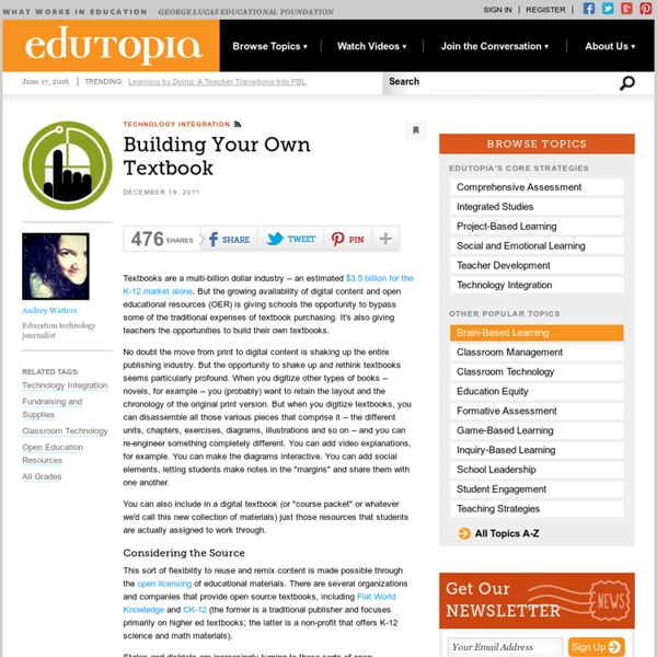 Building Your Own Textbook