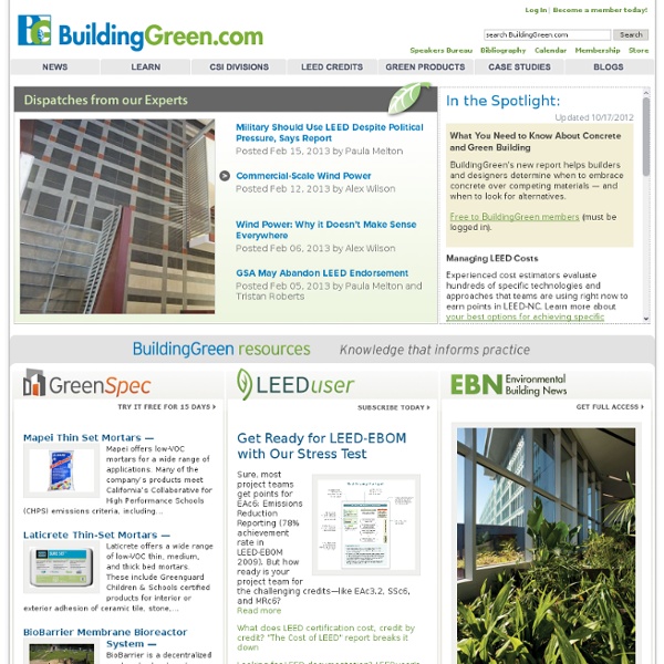 Home - BuildingGreen.com