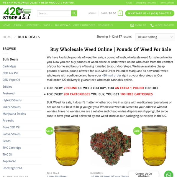 Buy Bulk Wholesale Weed