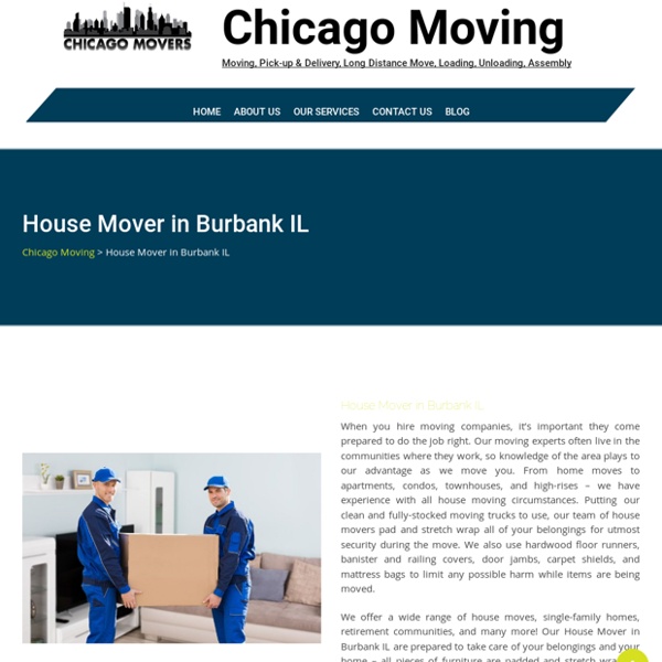 House Mover in Hyde Park IL