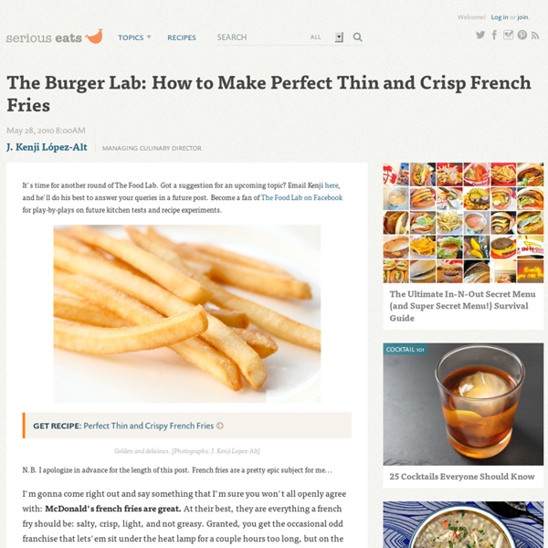 How to Make Perfect Thin and Crisp French Fries
