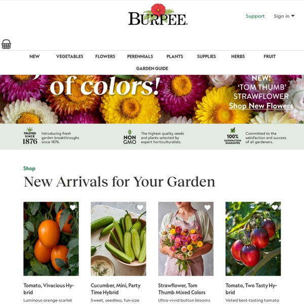 Burpee Seeds and Plants - Home Garden, Vegetable Seeds, Annual Flowers at Burpee.com