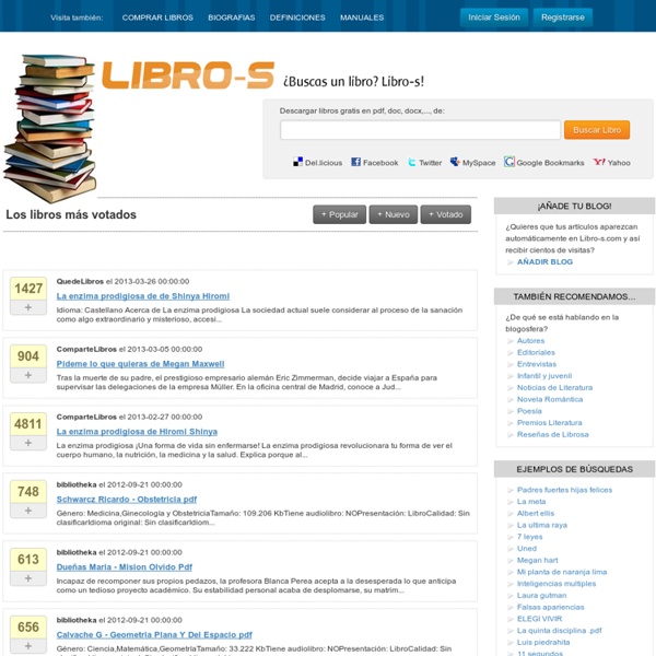 Libro-s! Buscador de libros para descargar gratis