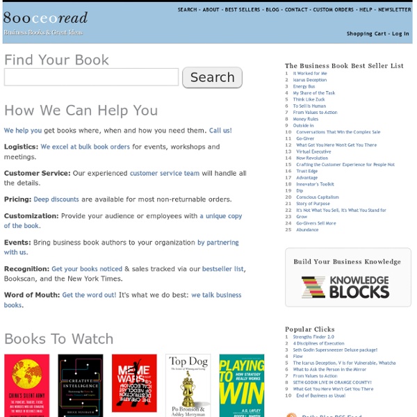 800 CEO READ - Business Books & Great Ideas