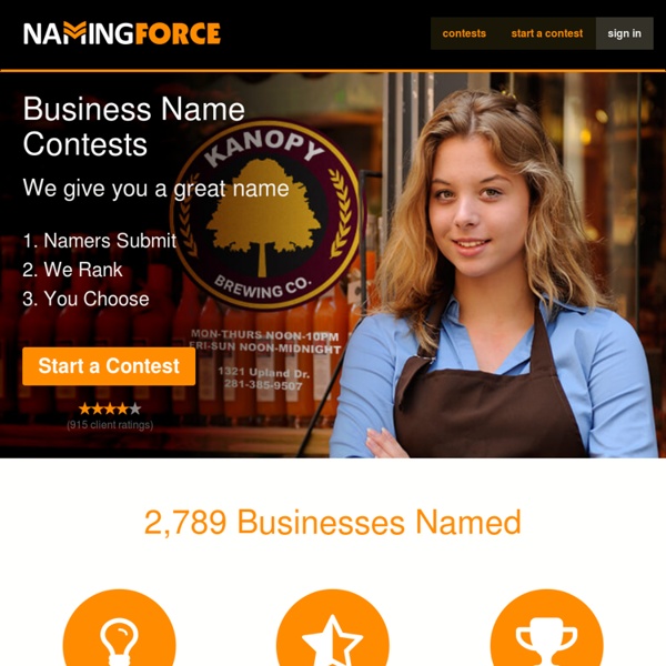 Business Name Contests - Naming Force