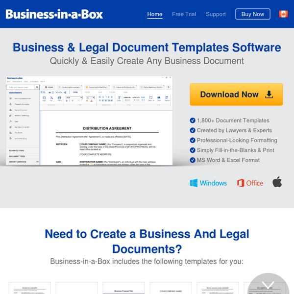 The World's #1 Business Documents Templates Software!
