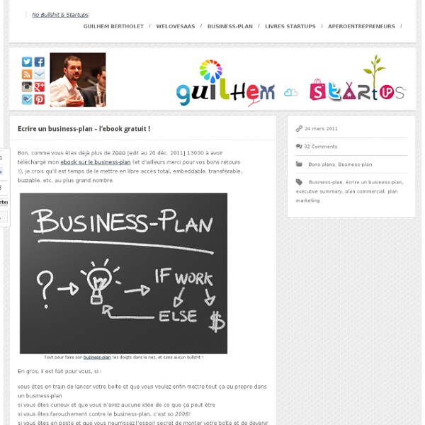 Ecrire un business-plan – l’ebook gratuit !
