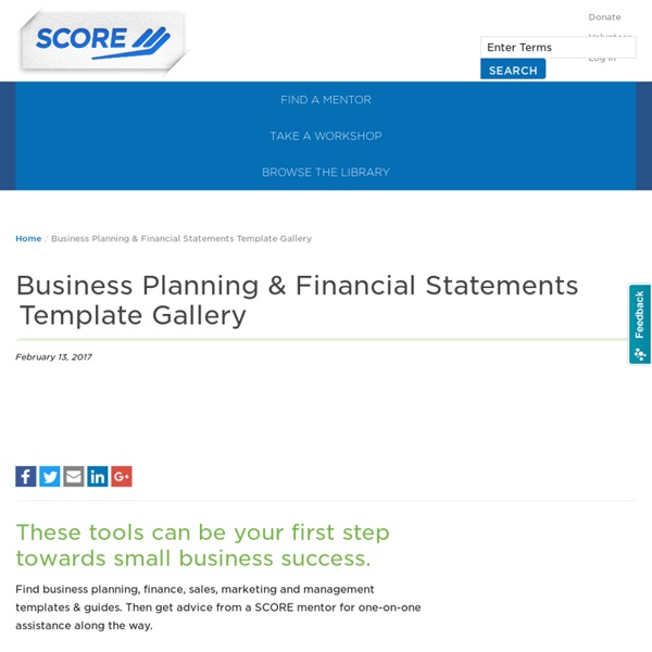 Free Small Business Planning Templates