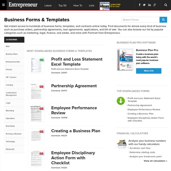 Business Forms & Templates