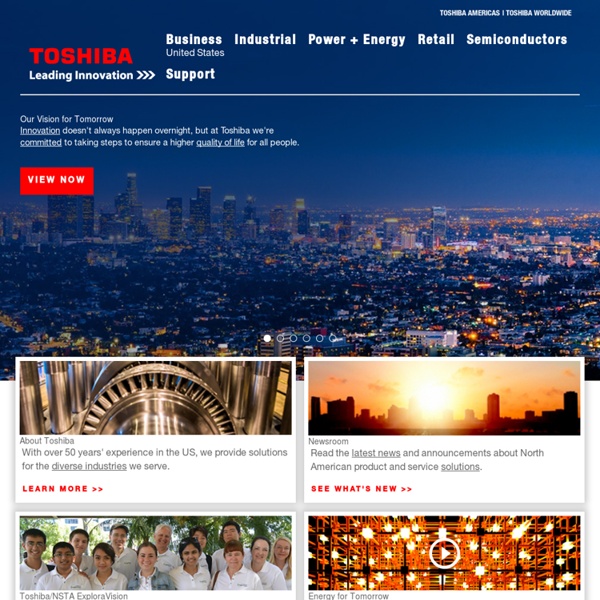 Laptops, LCD Televisions, Projectors, Medical Imaging & More - Toshiba America Inc