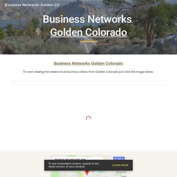 Golden Colorado Local Business Video Networks BN Site
