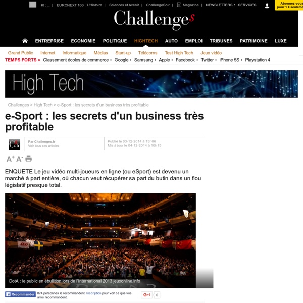 E-Sport : les dessous d'un business très lucratif
