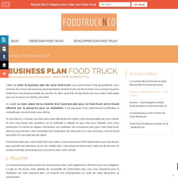 Business Plan Food Truck - Foodtrucknco.fr