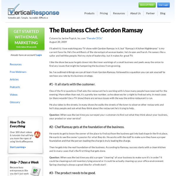 The Business Chef: Gordon Ramsay