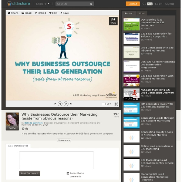 Why Businesses Outsource their Marketing (aside from obvious reasons)