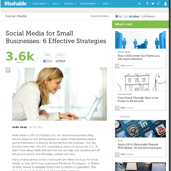 Social Media for Small Businesses: 6 Effective Strategies