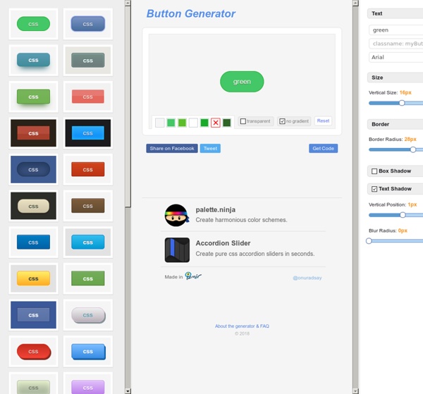 CSS Button Generator: Create HTML and CSS Button Styles