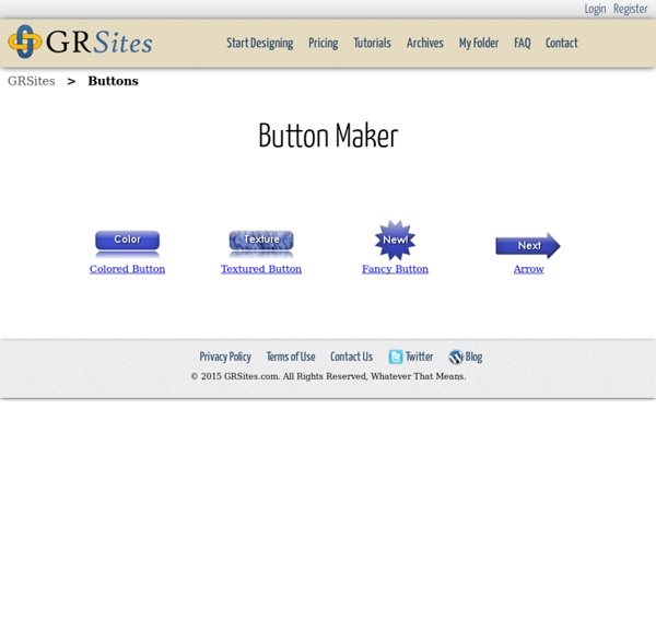 Web Button Maker, Free Web Button Generator - GRSites