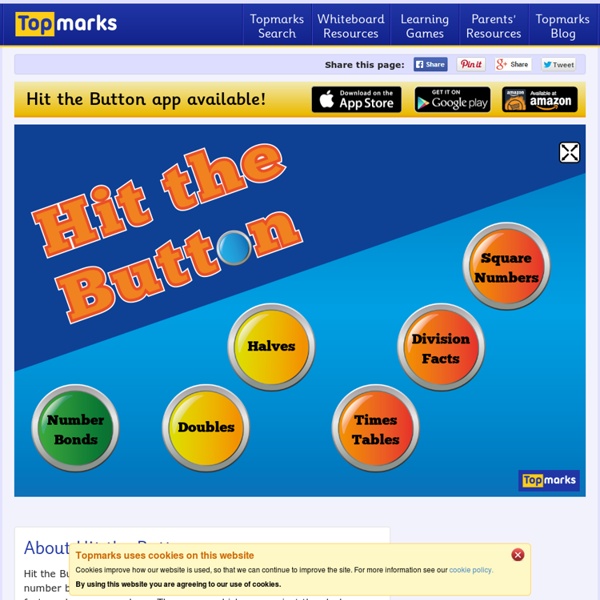 Hit the Button - Quick fire maths practice for 5-11 year olds