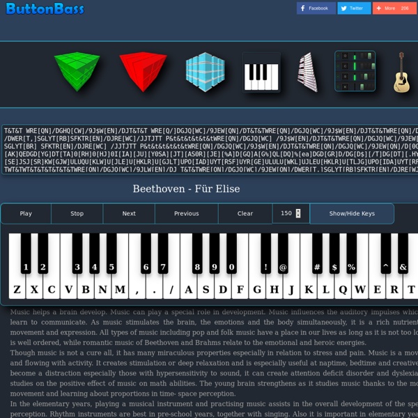 All chords online on a virtual piano keyboard shown with their