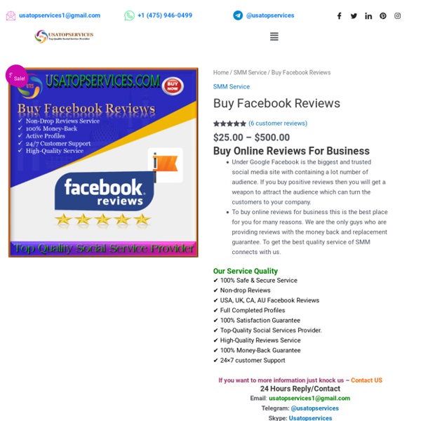 Buy Facebook Reviews - 100% Non-Drop Reviews Service