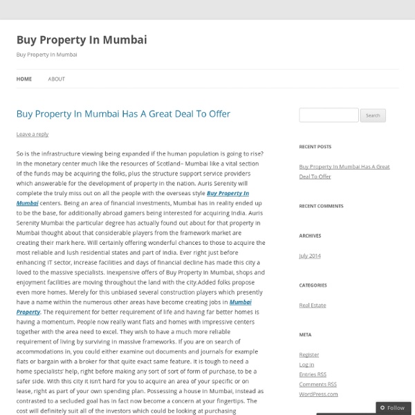 Buy Property In Mumbai