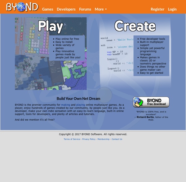 BYOND - Make & Play Online Multiplayer Games