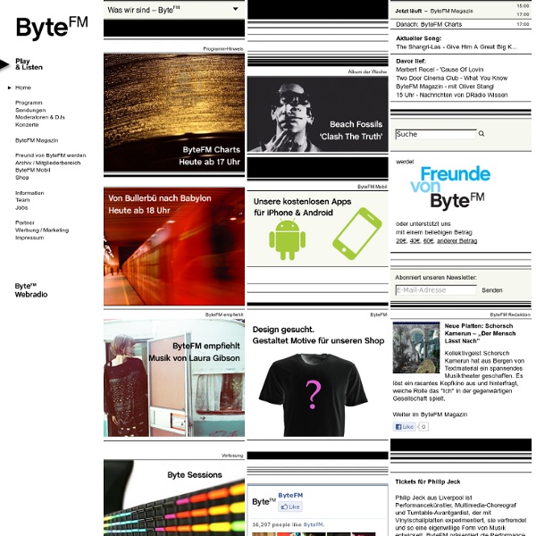 ByteFM / Internetradio Webradio für gute Musik