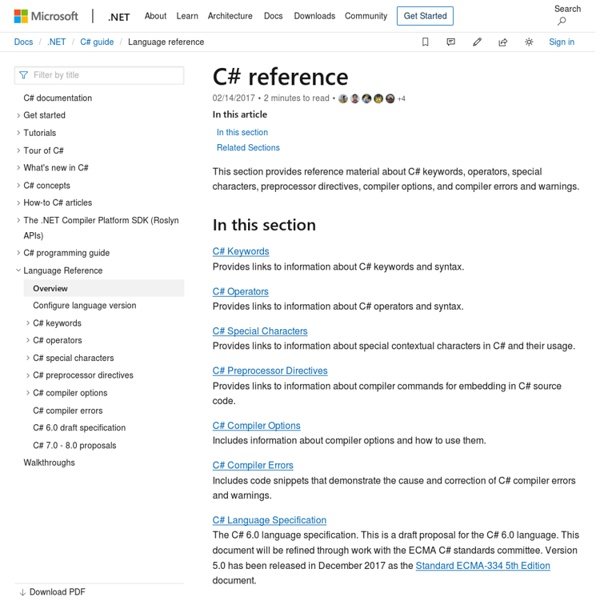 C# Reference
