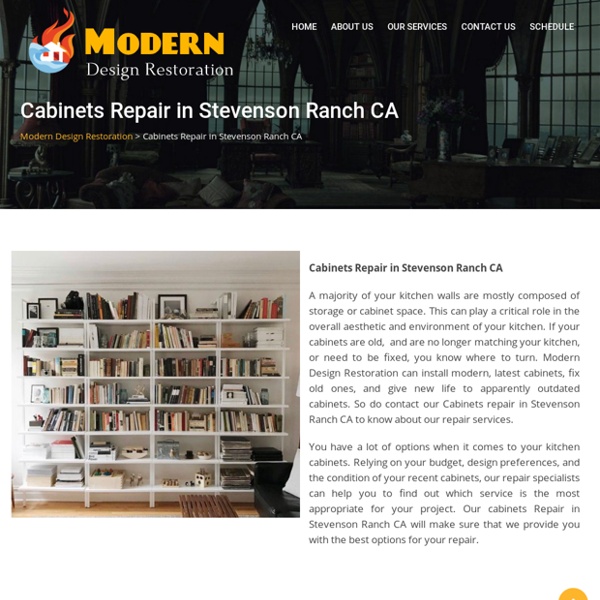Cabinets Repair in Stevenson Ranch CA - Modern Design Restoration