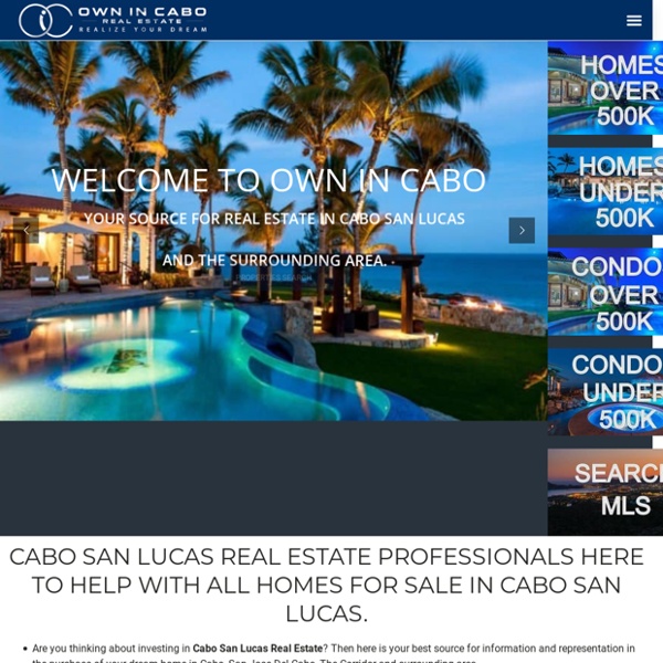 Condos & Homes for sale in Cabo
