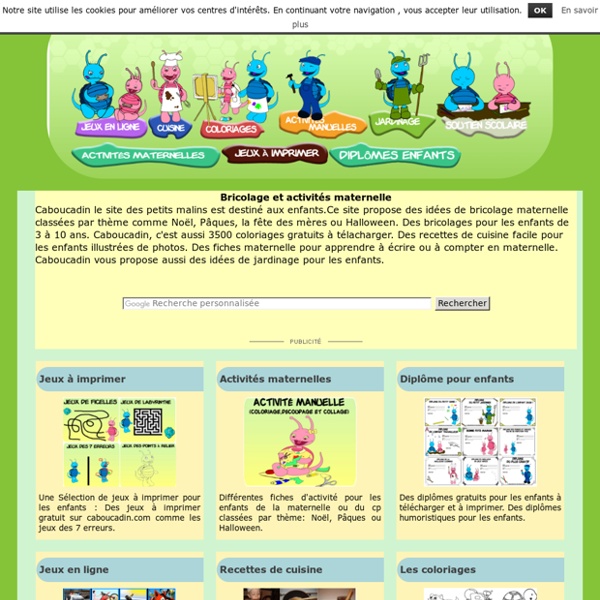 Caboucadin Activites Enfants Jeux Pour Pearltrees Caboucadin Activites Enfants Jeux Pour Pearltrees
