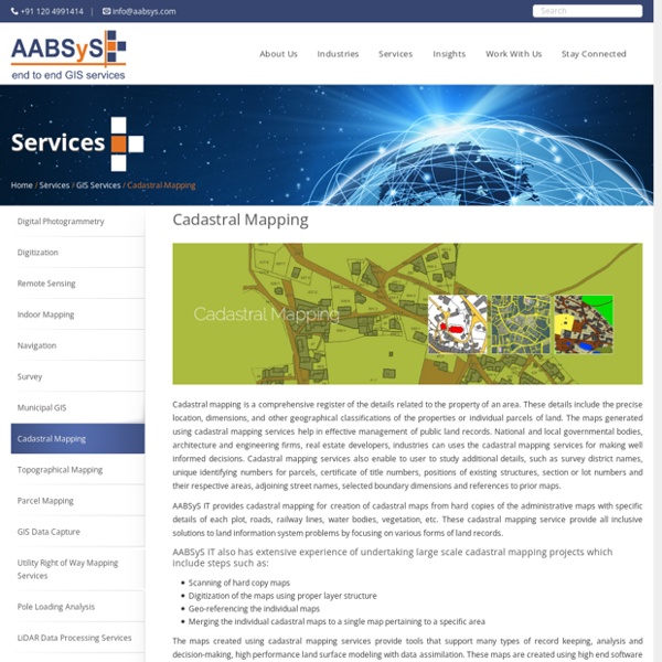 Cadastral Mapping Services at AABSyS