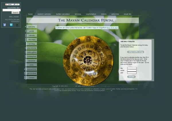 The Mayan Calendar Portal